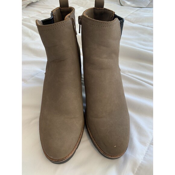 Naturalizer Women’s Madalynn Gore Brown Ankle Boots Size 7.5M Neutral Comfort - Picture 7 of 12